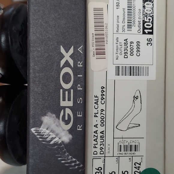Geox Respira black heels made in Italy - Picture 2 of 5